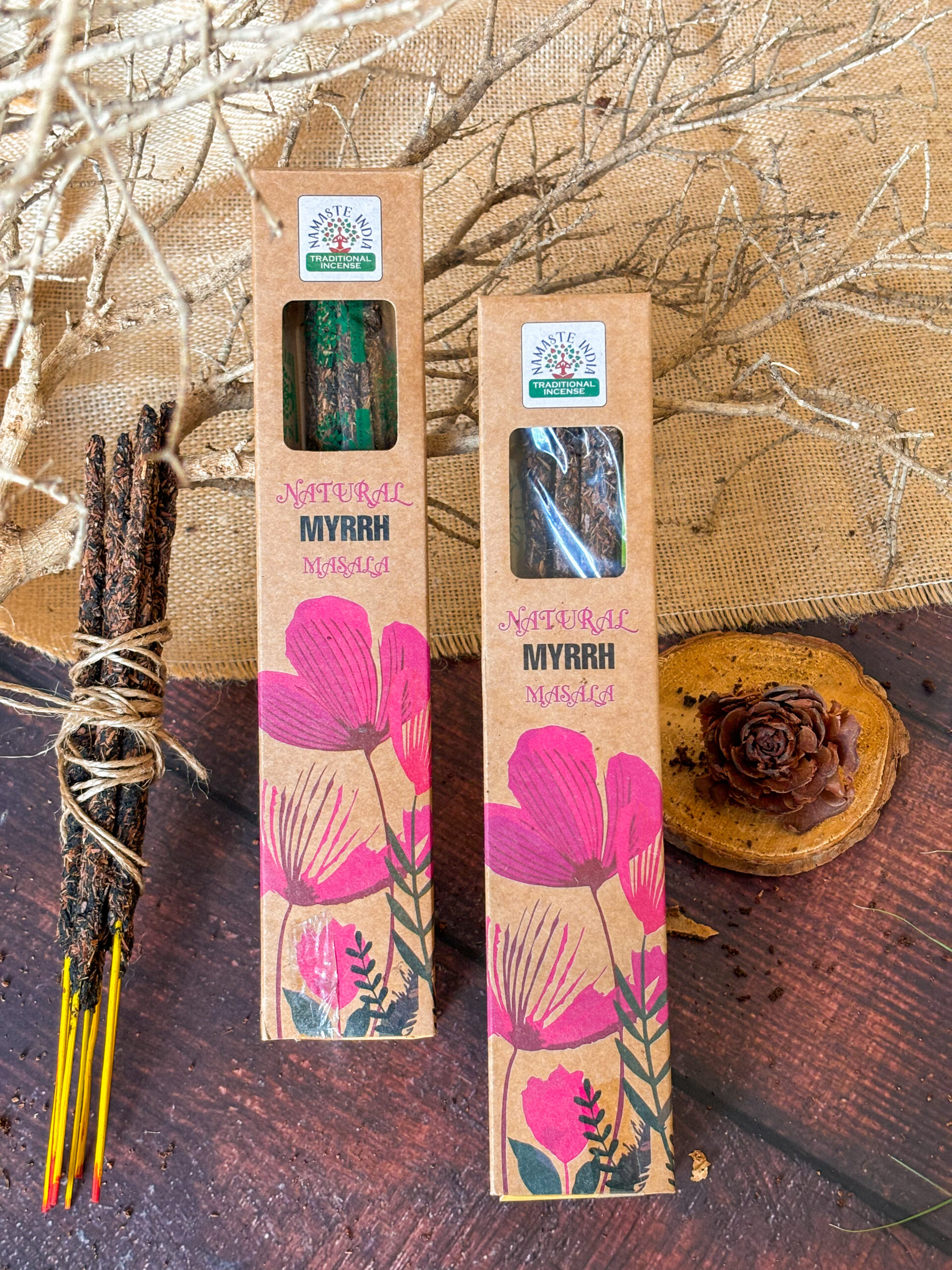 Naturalne Kadzidełka Masala – Mirra - obrazek 2