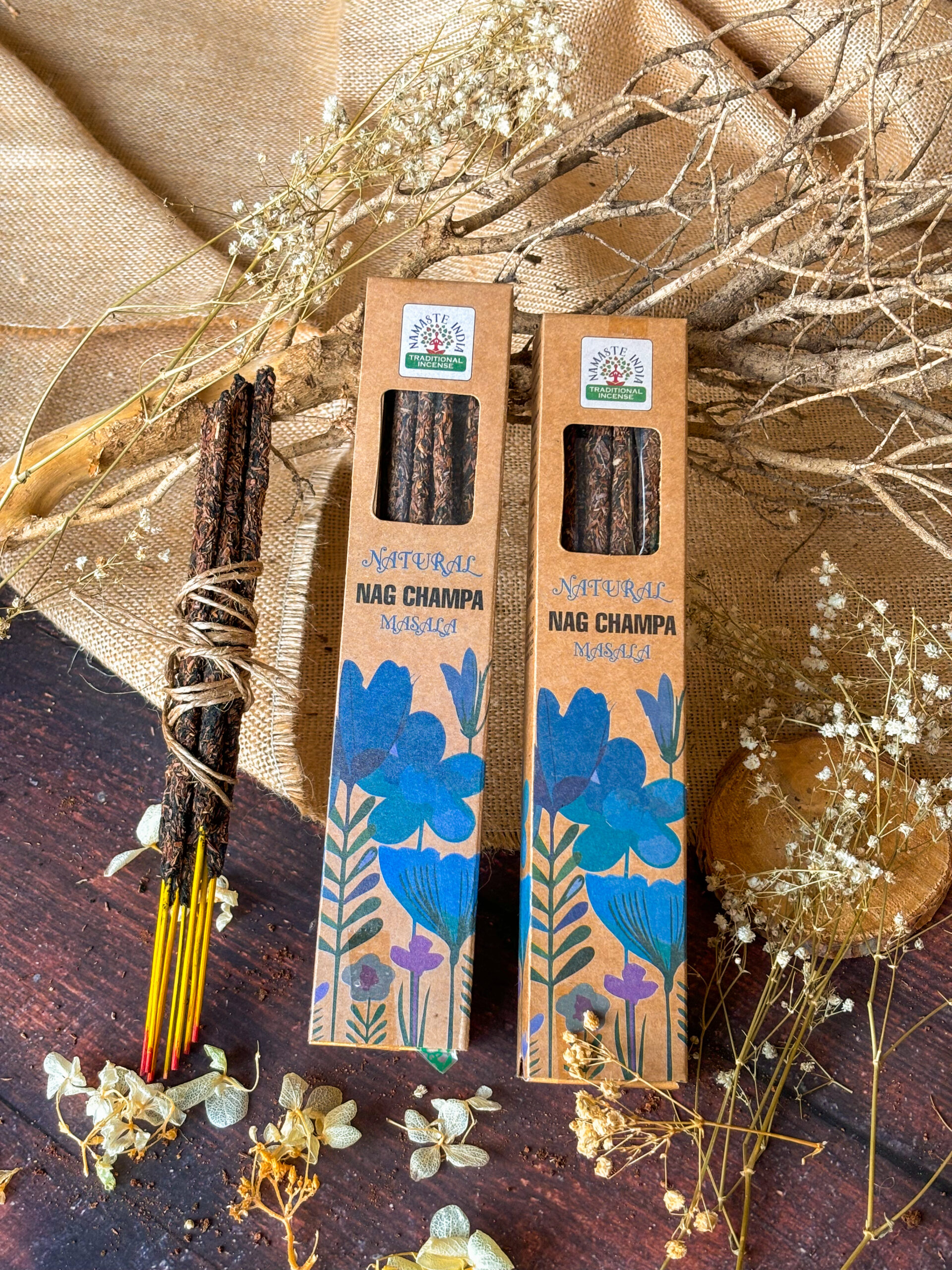 Naturalne Kadzidełka Masala – Nag Champa - obrazek 2