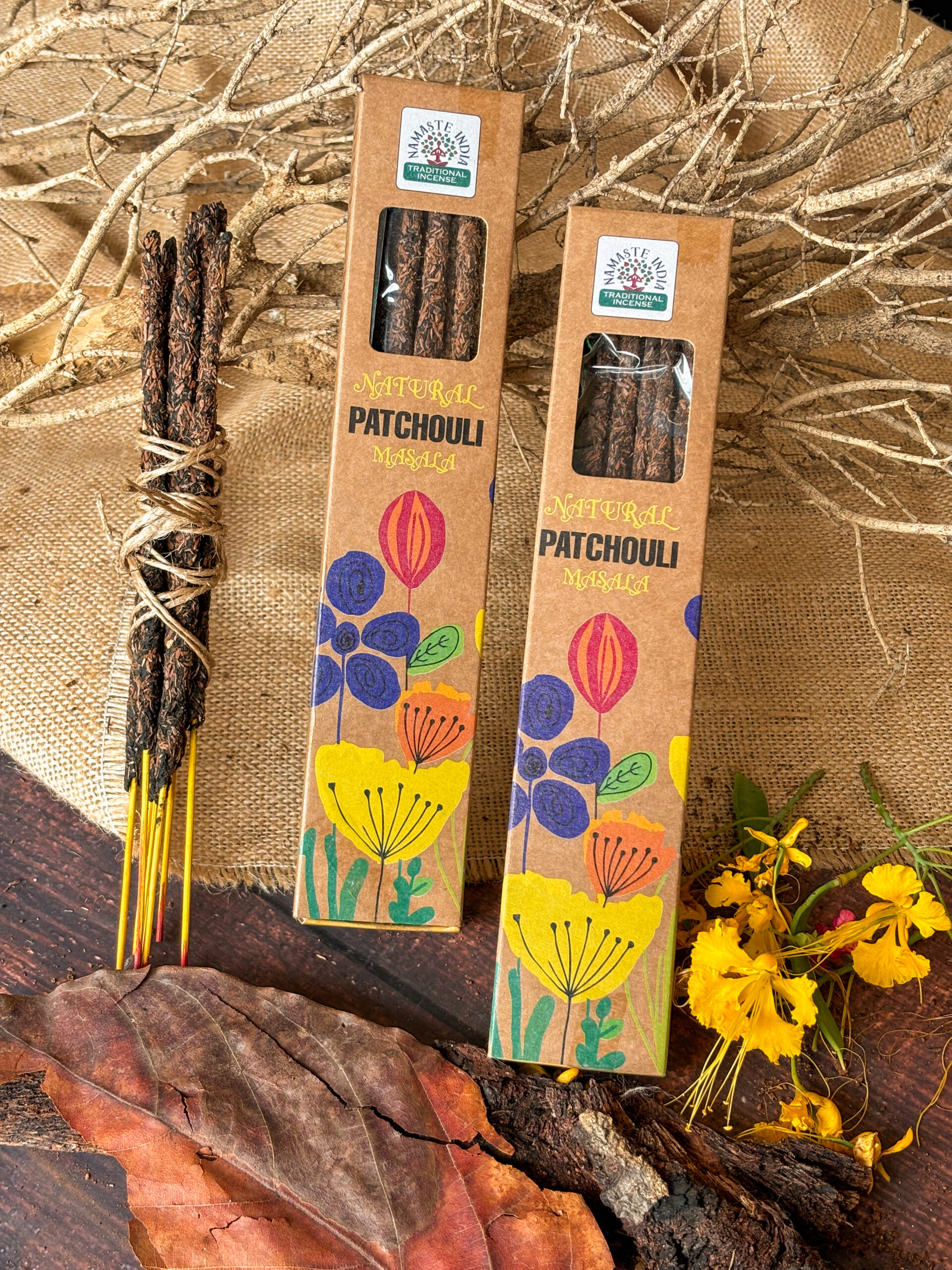 Naturalne Kadzidełka Masala – Patchouli - obrazek 2