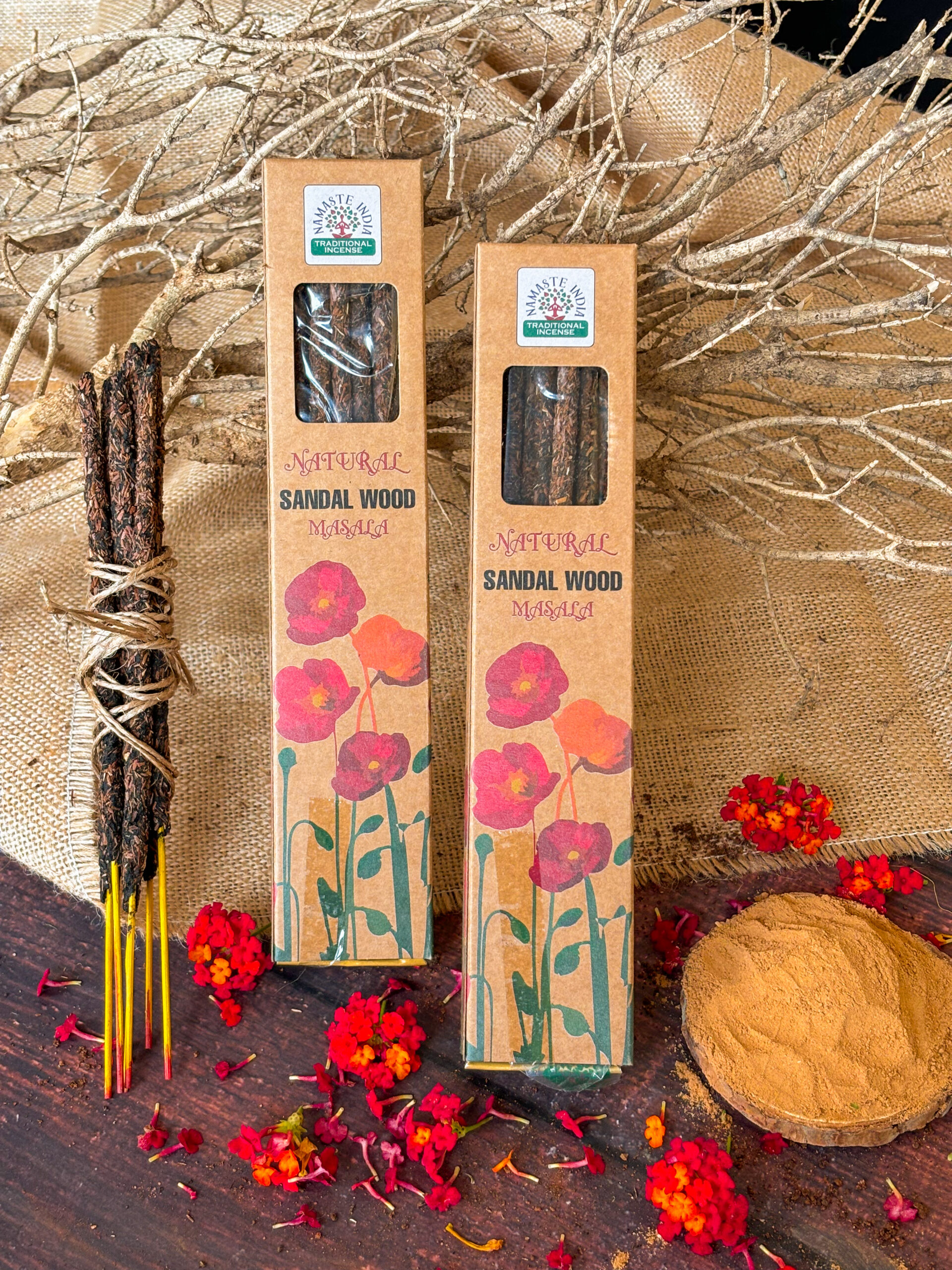 Naturalne Kadzidełka Masala – Drzewo sandałowe - obrazek 2